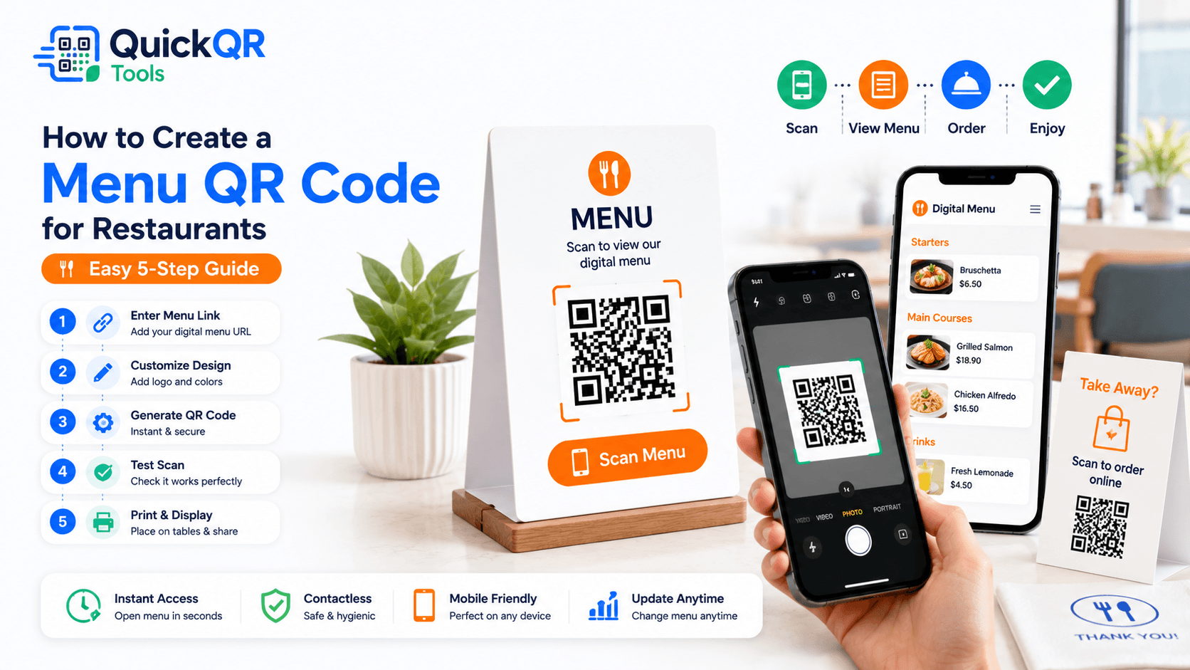 How to create a menu QR code with QuickQR Tools