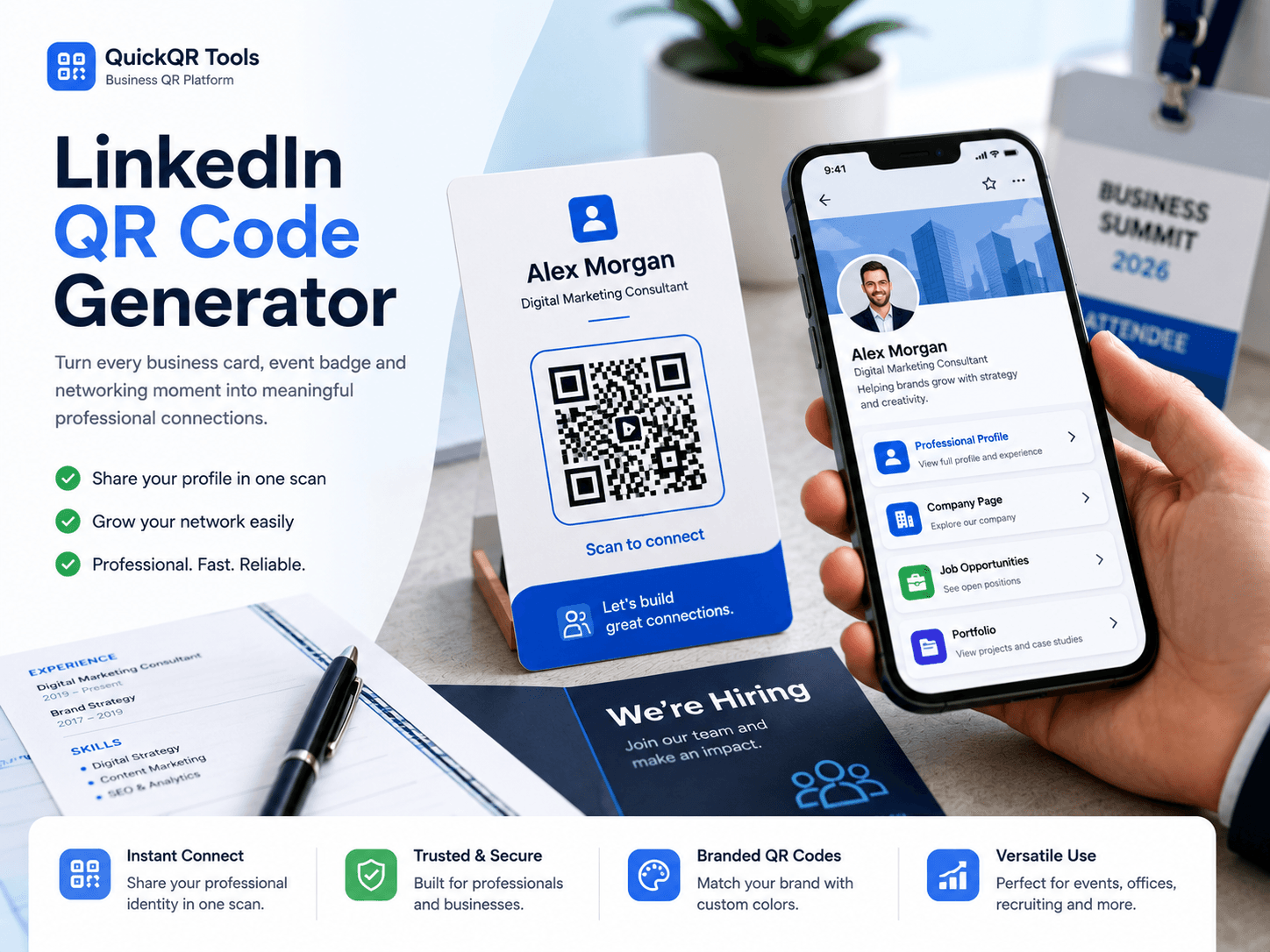 linkedin qr code generator for professional profiles company pages and networking