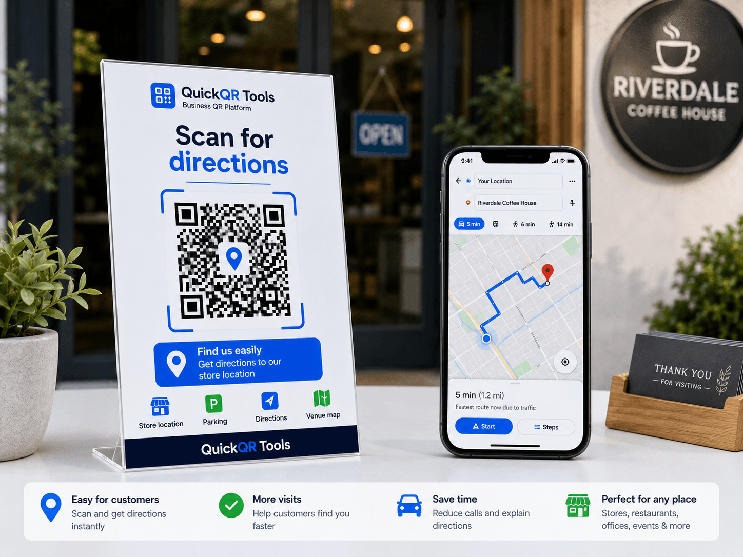 location qr code generator for maps directions and local business visits