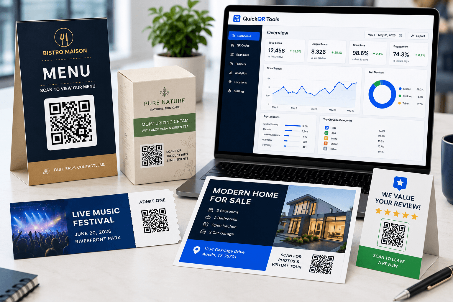 QR code use cases for restaurants retail events and business marketing