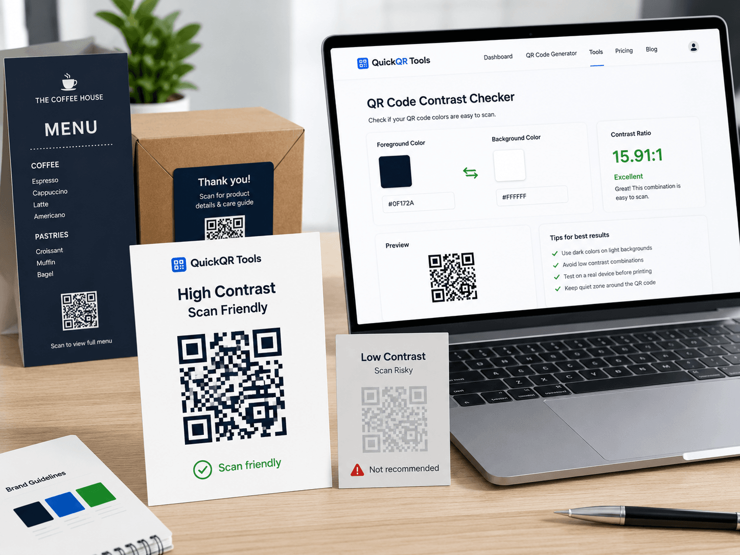 qr contrast checker